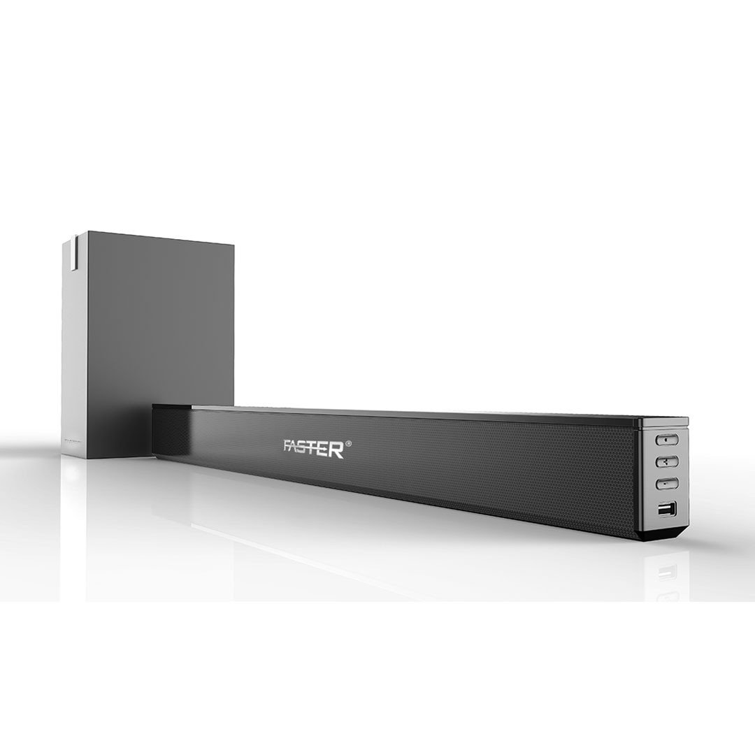 FASTER XB6000 2.1CH Wired Bluetooth SoundBar with SubWoofer 60W